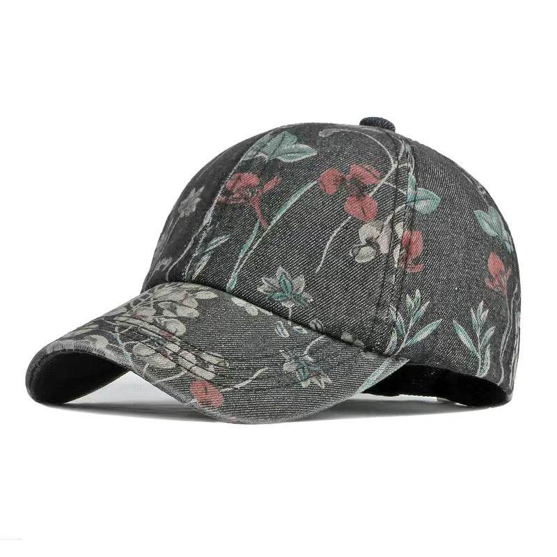 Denim National Advance Flower Printed Baseball Cap - Adjustable and Stylish - Buy Center US