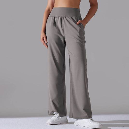 Women's Loose Wide Leg Yoga Pants - Comfortable, Stylish for Running - Buy Center US