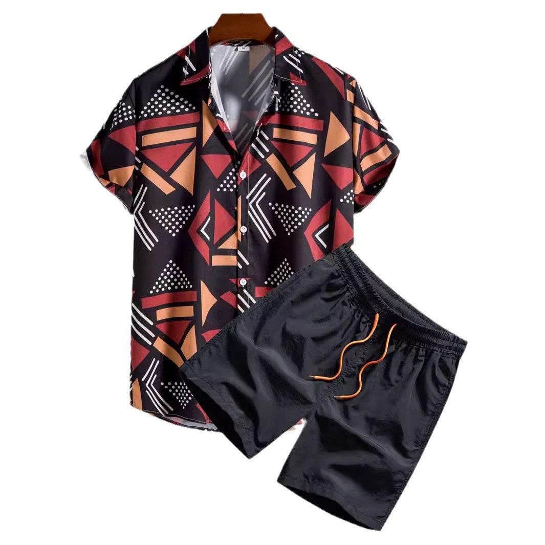 Buycenter Casual Beach Suit: Digital Printing Shirt Cardigan for Summer - Buy Center US