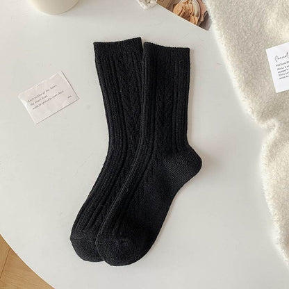 Milky White Twist Wool Socks for Children - Comfortable and Stylish - Buy Center US