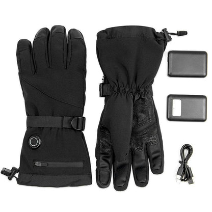 Buycenter Sheepskin Electric Heating Gloves - Smart Touch for Skiing - Buy Center US