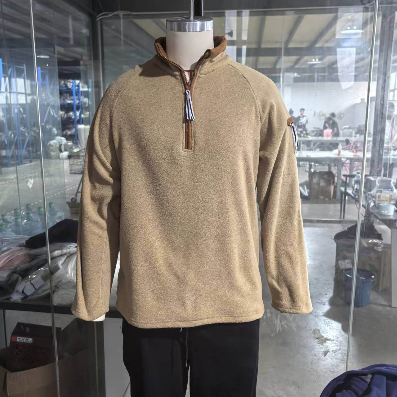 Buycenter Tactical Arm Zipper Sweater - Slim Fit Long Sleeve Pullover - Buy Center US
