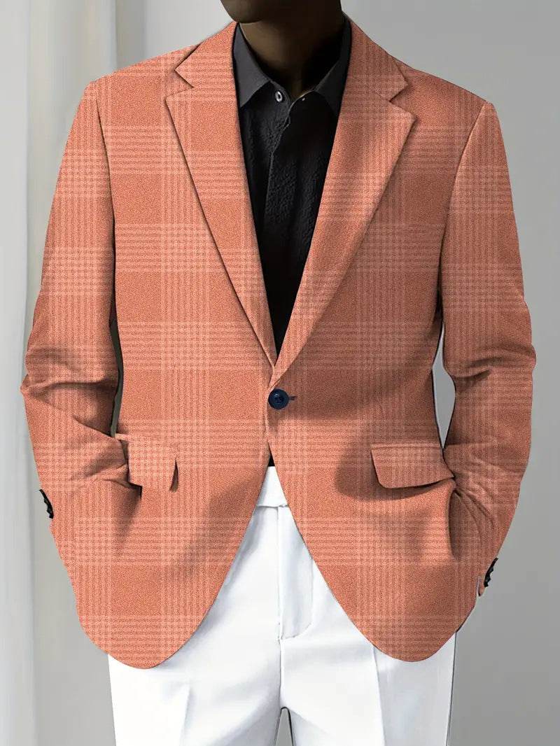Buycenter Men's Digital Printed Suit Jacket - Stylish & Casual for Spring - Buy Center US