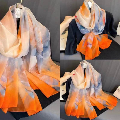 Fashionable Yourou Yarn Rose Scarf for Women - Stylish 135x180cm Design - Buy Center US