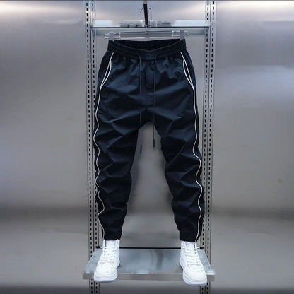 Men's Ankle-Tied Harlan Cargo Pants - Casual, Lightweight Summer Style - Buy Center US