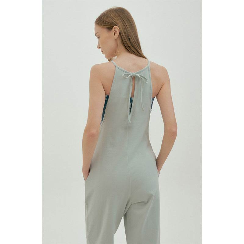 Fashion One-Piece Yoga Pants - Back Strap Solid Color for Fitness - Buy Center US
