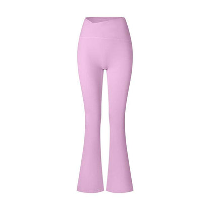 Women's High Waist Cross Shaping Yoga Pants - Breathable Nylon Trousers - Buy Center US