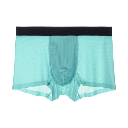 Buycenter Men's Ice Silk Underwear - Trendy Mid Waist, Breathable Fit - Buy Center US