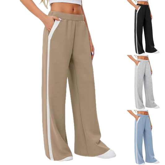 High Waist Wide Leg Yoga Pants - Casual Loose Fit in Multiple Colors - Buy Center US