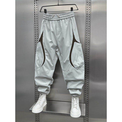 Men's Korean Style Outdoor Overalls - Spring and Autumn Solid Pants - Buy Center US