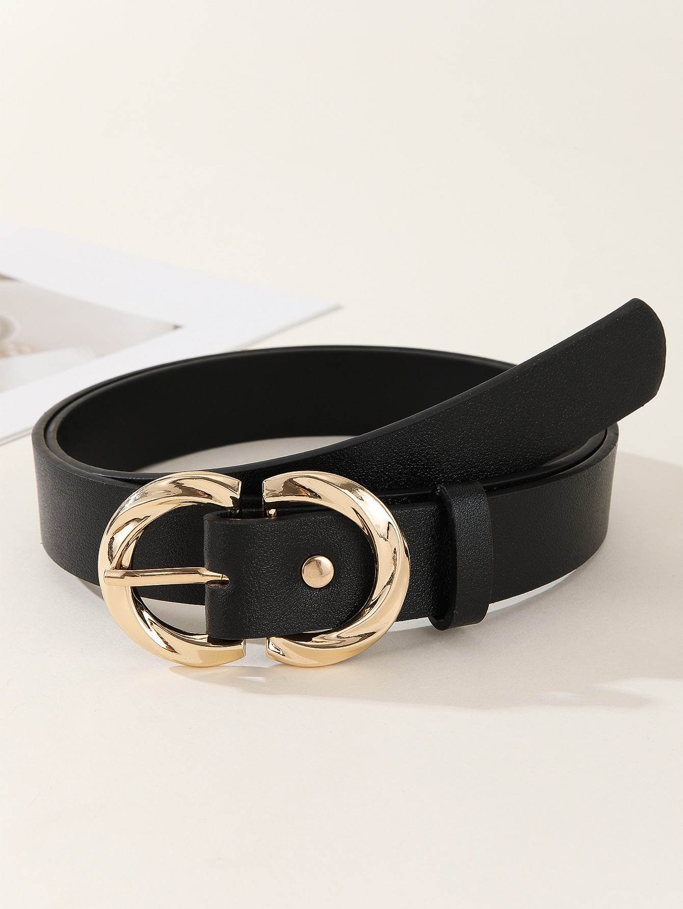 Women's Unique Exquisite Belt - Adjustable Imitation Leather, Snap Button - Buy Center US