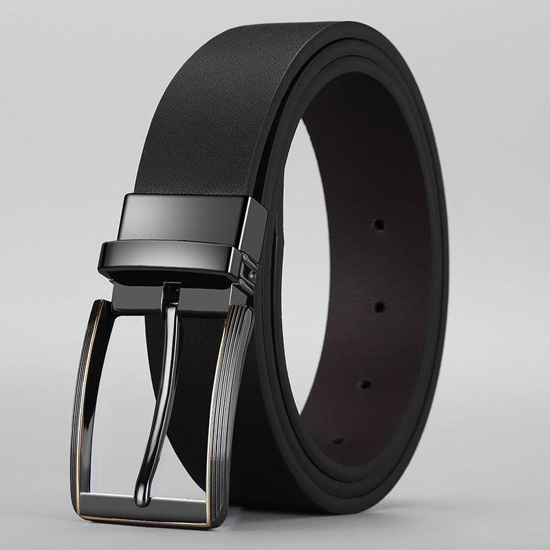 Buycenter Double-Sided Boys Trend Belt - Rotatable Pin Buckle, Stylish Design - Buy Center US