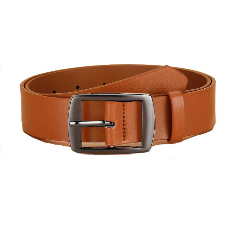 Buycenter Men's Casual Belt - Pin Buckle PU Microfiber Fashion Accessory - Buy Center US