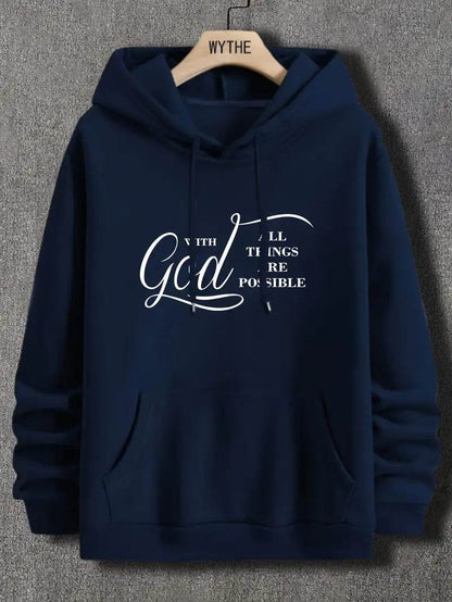 Buycenter Velvet Fall Winter Hoodie - Cotton Pullover for Men - Buy Center US