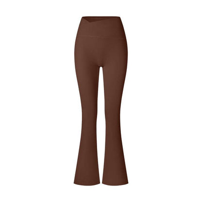 Women's High Waist Cross Shaping Yoga Pants - Breathable Nylon Trousers - Buy Center US