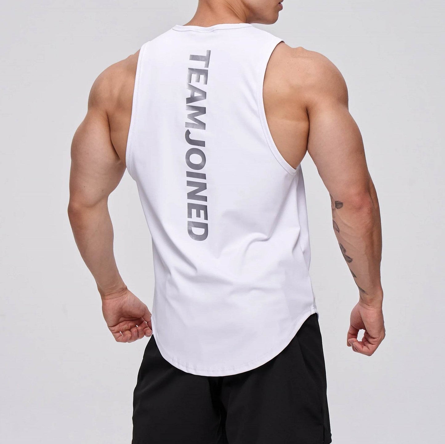 Men's Slim Fit Sleeveless Shirt - Breathable Cotton for Running & Sports - Buy Center US