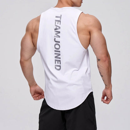 Men's Slim Fit Sleeveless Shirt - Breathable Cotton for Running & Sports - Buy Center US
