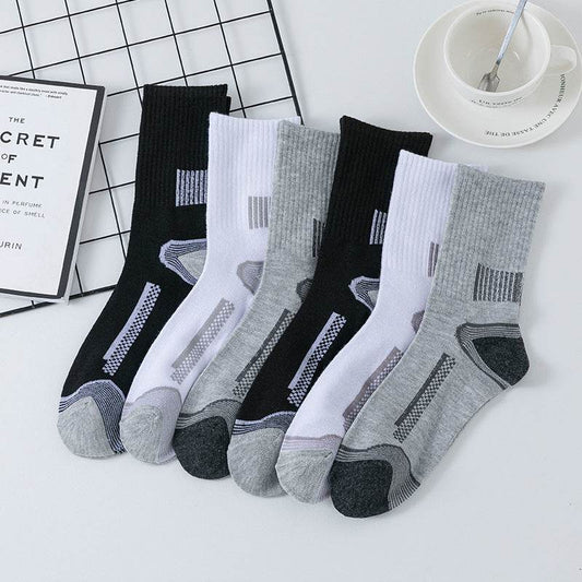 Buycenter Stripe Sports Socks - Sweat-Absorbent & Breathable Comfort - Buy Center US