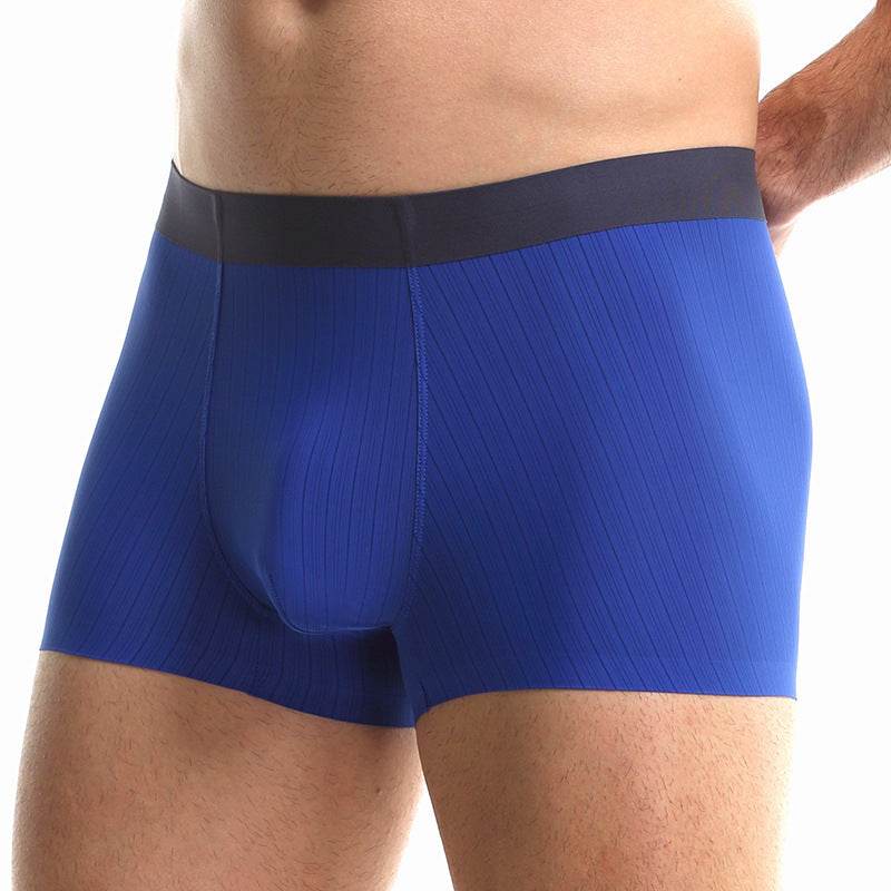 Buycenter Men's Ice Silk Underwear - Trendy Mid Waist, Breathable Fit - Buy Center US