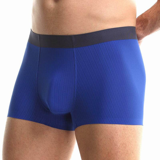 Buycenter Men's Ice Silk Underwear - Trendy Mid Waist, Breathable Fit - Buy Center US