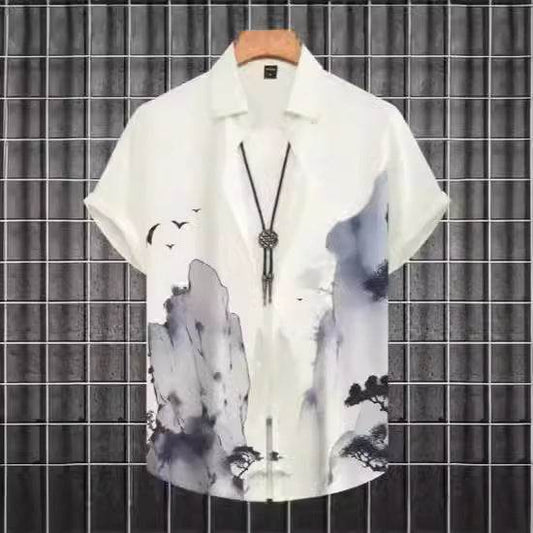 Buycenter Plus Size Casual 3D Short Sleeve Shirt - Summer Fashion - Buy Center US