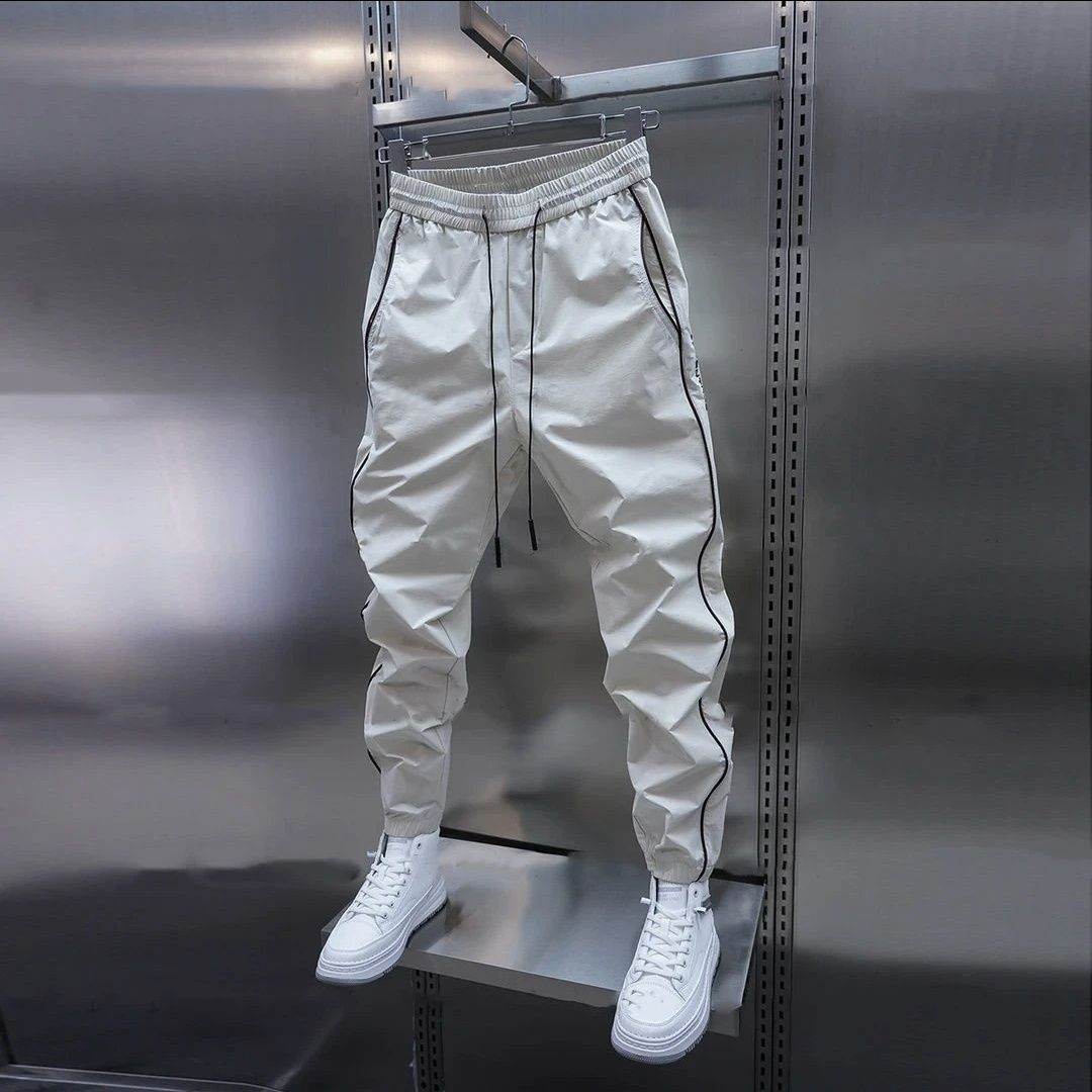 Men's Ankle-Tied Harlan Cargo Pants - Casual, Lightweight Summer Style - Buy Center US