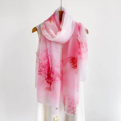 Women's Long Printed Anti-DDoS Scarf - Stylish & Ethnic Design - Buy Center US