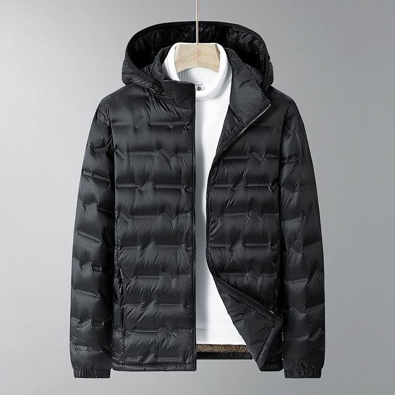 Buycenter Graphene Hooded Down Jacket - Sports Casual, Multiple Sizes - Buy Center US