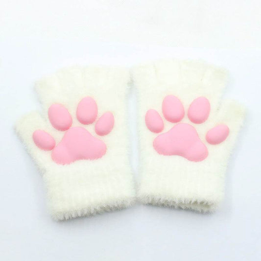 Cute 3D Cat's Paw Gloves - Adorable Animal Pattern, Sun Protection - Buy Center US