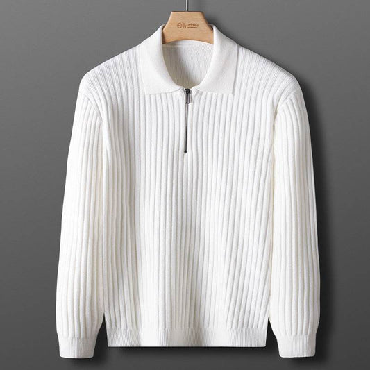Autumn & Winter Slim-Fit Sweater - Half Zipper Casual Top for Men - Buy Center US