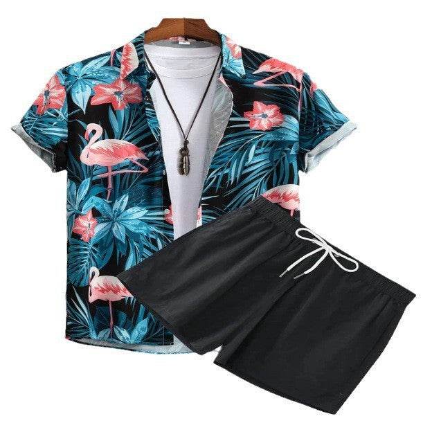 Buycenter Casual Beach Suit: Digital Printing Shirt Cardigan for Summer - Buy Center US