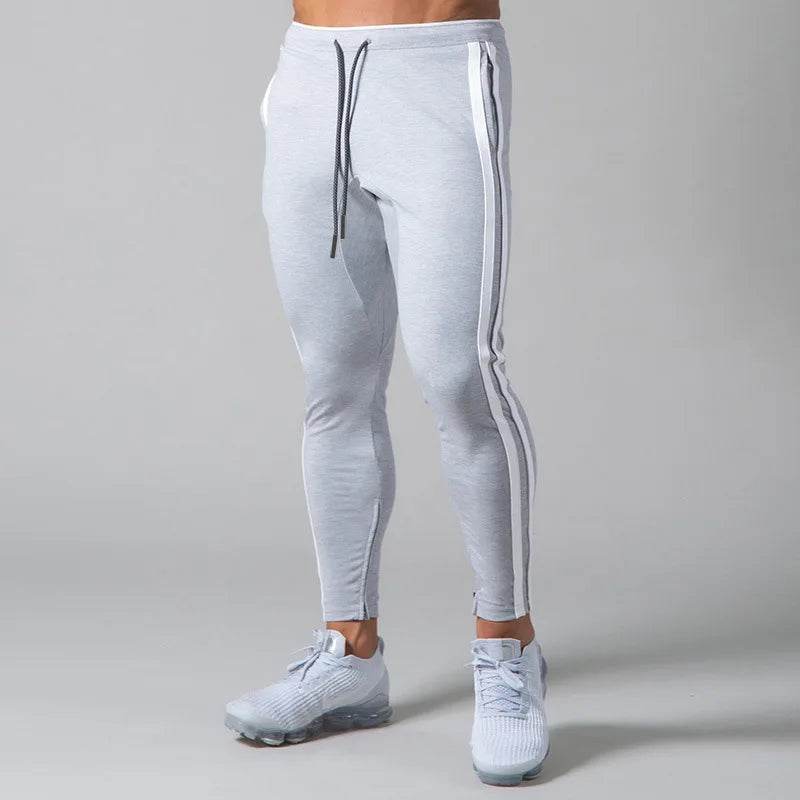 GYMNORTH Men's Casual Sports Pants - Spring/Fall Zippered Striped Design - Buy Center US