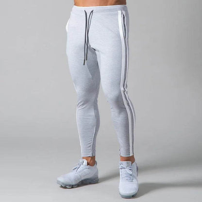 GYMNORTH Men's Casual Sports Pants - Spring/Fall Zippered Striped Design - Buy Center US