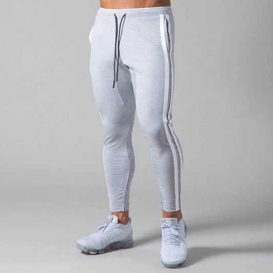 GYMNORTH Men's Casual Sports Pants - Spring/Fall Zippered Striped Design - Buy Center US