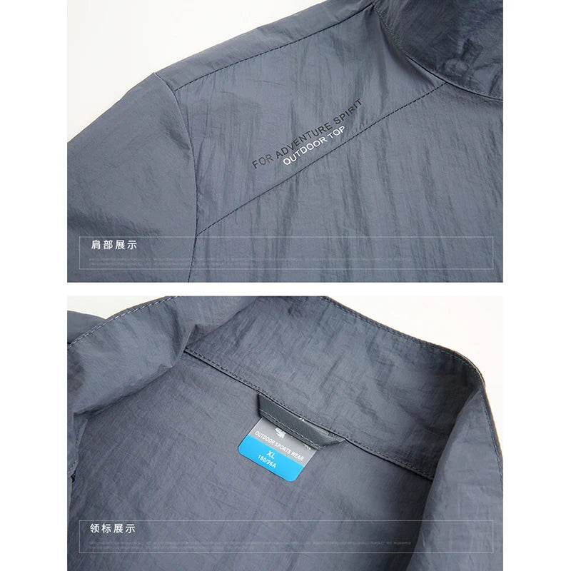 MuLS Men's Summer Windbreaker Jacket - Ultralight Casual Fishing Coat - Buy Center US