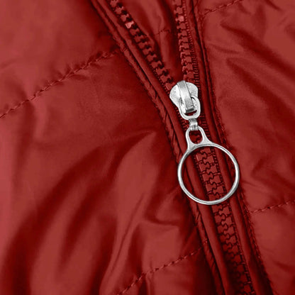 Women's Fleece Lined Hooded Jacket - Warm Plush Overcoat for Winter - Buy Center US