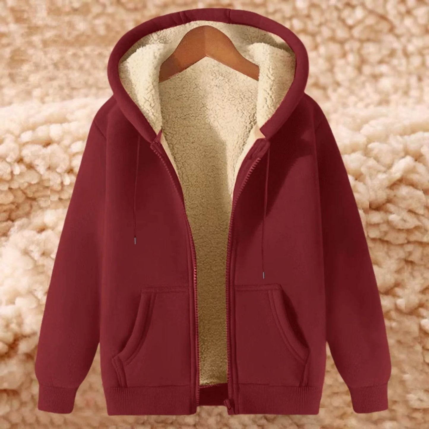 Men's Winter Hooded Jacket - Fleece Lined, Zip Up, Casual Style - Buy Center US