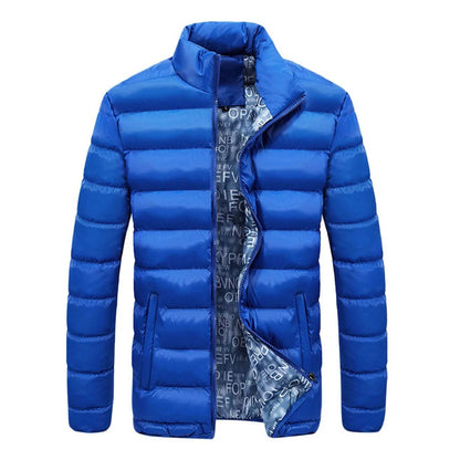 Men's Casual Quilted Jacket - Lightweight Cotton Puffer with Hood - Buy Center US