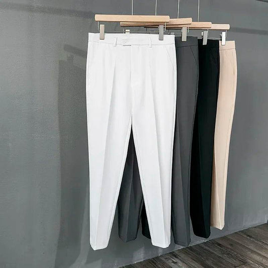 Men's Slim Fit Suit Pants - 5 Colors, Classic Business Trousers - Buy Center US