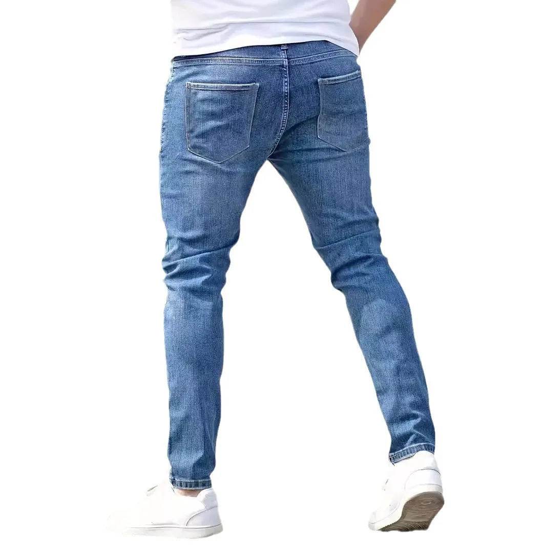 Wulend Distressed Skinny Jeans - Punk Style Ankle Length Denim - Buy Center US