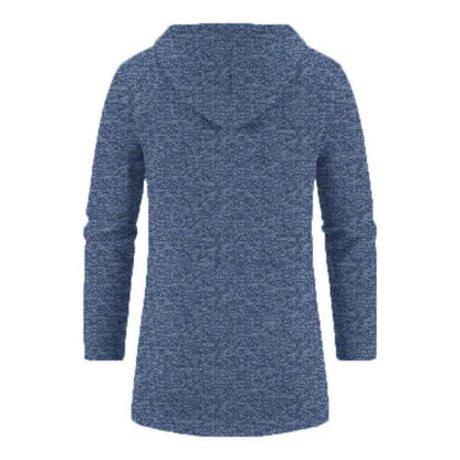Men's Casual Long-Sleeved Hooded Cardigan Jacket - Solid Color Zipper Style - Buy Center US
