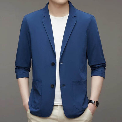 Men's Sunwear Casual Suit - Breathable Ice Silk Blazer for Spring - Buy Center US