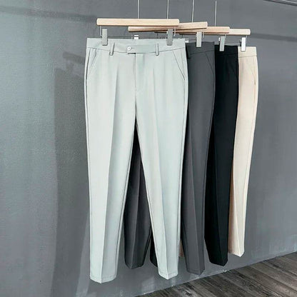 Men's Slim Fit Suit Pants - 5 Colors, Classic Business Trousers - Buy Center US