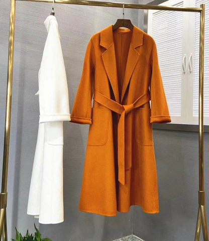 RosEvans Handmade Wool Coat - Double-Sided, Casual Style for Women - Buy Center US