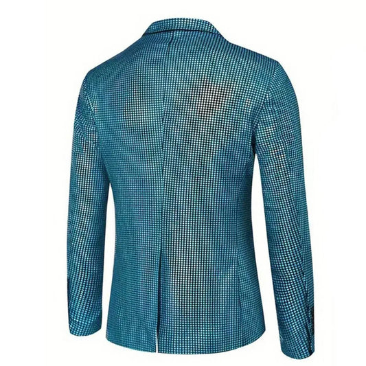 Multicolor Sequined Jacket - Luxury Men's Disco Suit for Nightclubs - Buy Center US