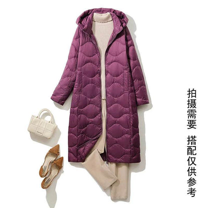 Women’s Lightweight Hooded Down Jacket - Stylish & Warm for Winter - Buy Center US