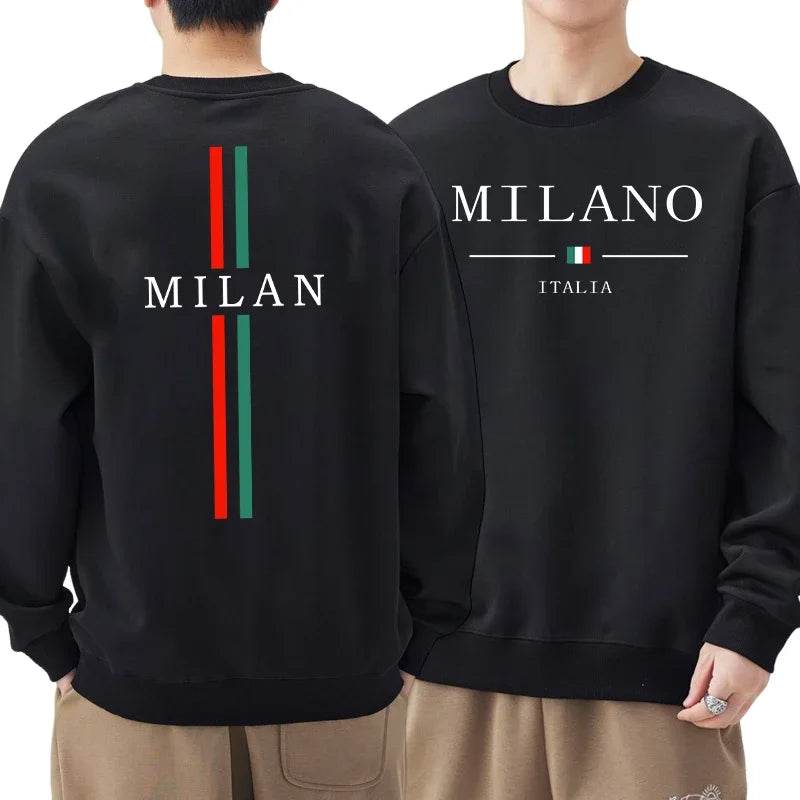 2025 Milan Urban Men's Sweatshirt - Casual O-Neck Pullover for All Seasons - Buy Center US