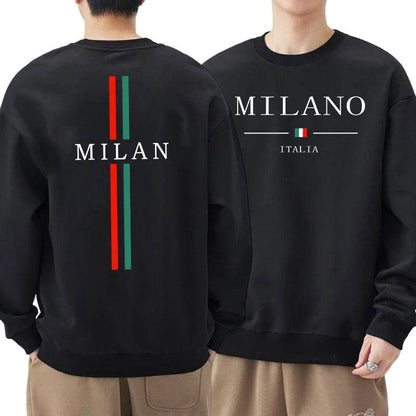 2025 Milan Urban Men's Sweatshirt - Casual O-Neck Pullover for All Seasons - Buy Center US