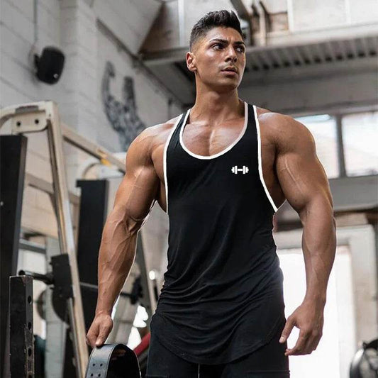 Muscleguys Men's Gym Tank Top - Casual Slim Fit Sleeveless Cotton Shirt - Buy Center US