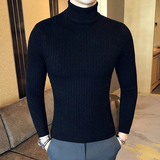 FURCW Autumn Winter Turtleneck Pullover - Slim Fit Men's Sweater - Buy Center US
